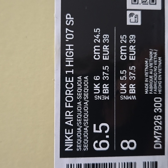 Nike x Billie Eilish Air Force 1 High '07 Sequoia Multiple Sizes NWT - Picture 10 of 10